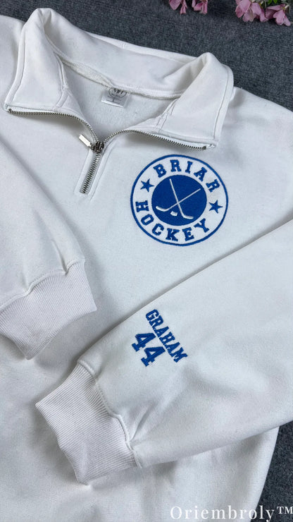 Briar University Varsity Embroidered Sweatshirt