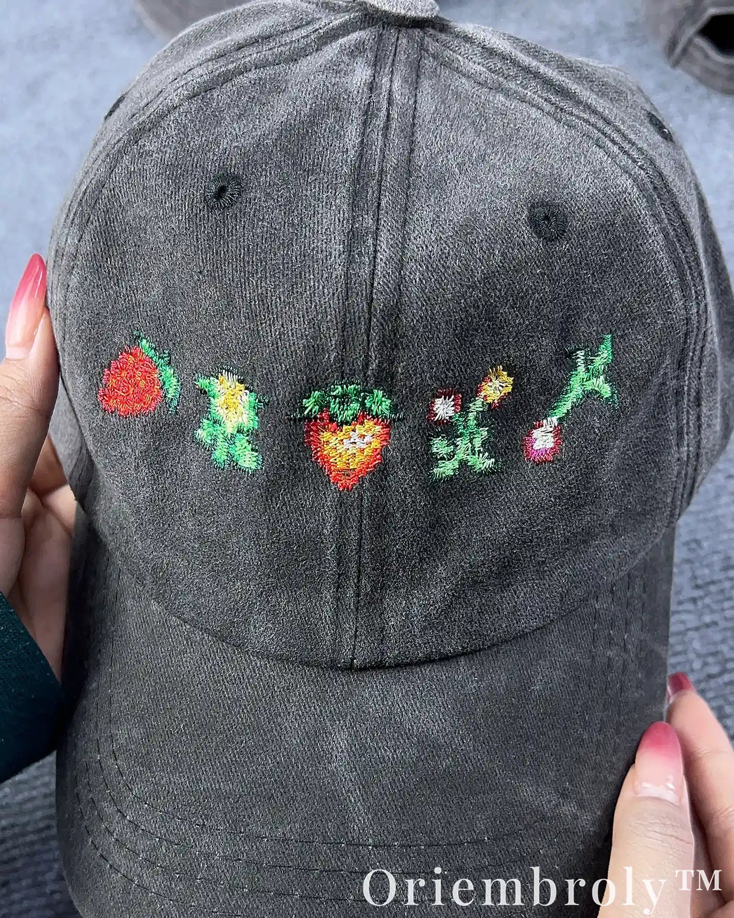 Pixel Farm Items Inspired Embroidered Vintage Washed Dad Hat – Cozy Gaming Aesthetic Statement Cap