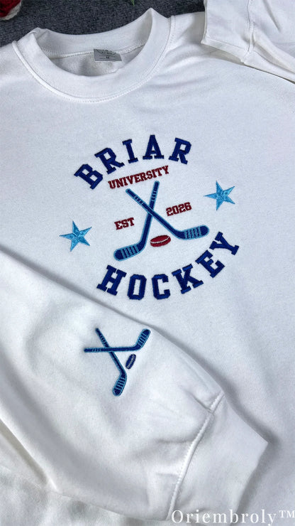 Briar Hockey Romance Embroidered Sweatshirt