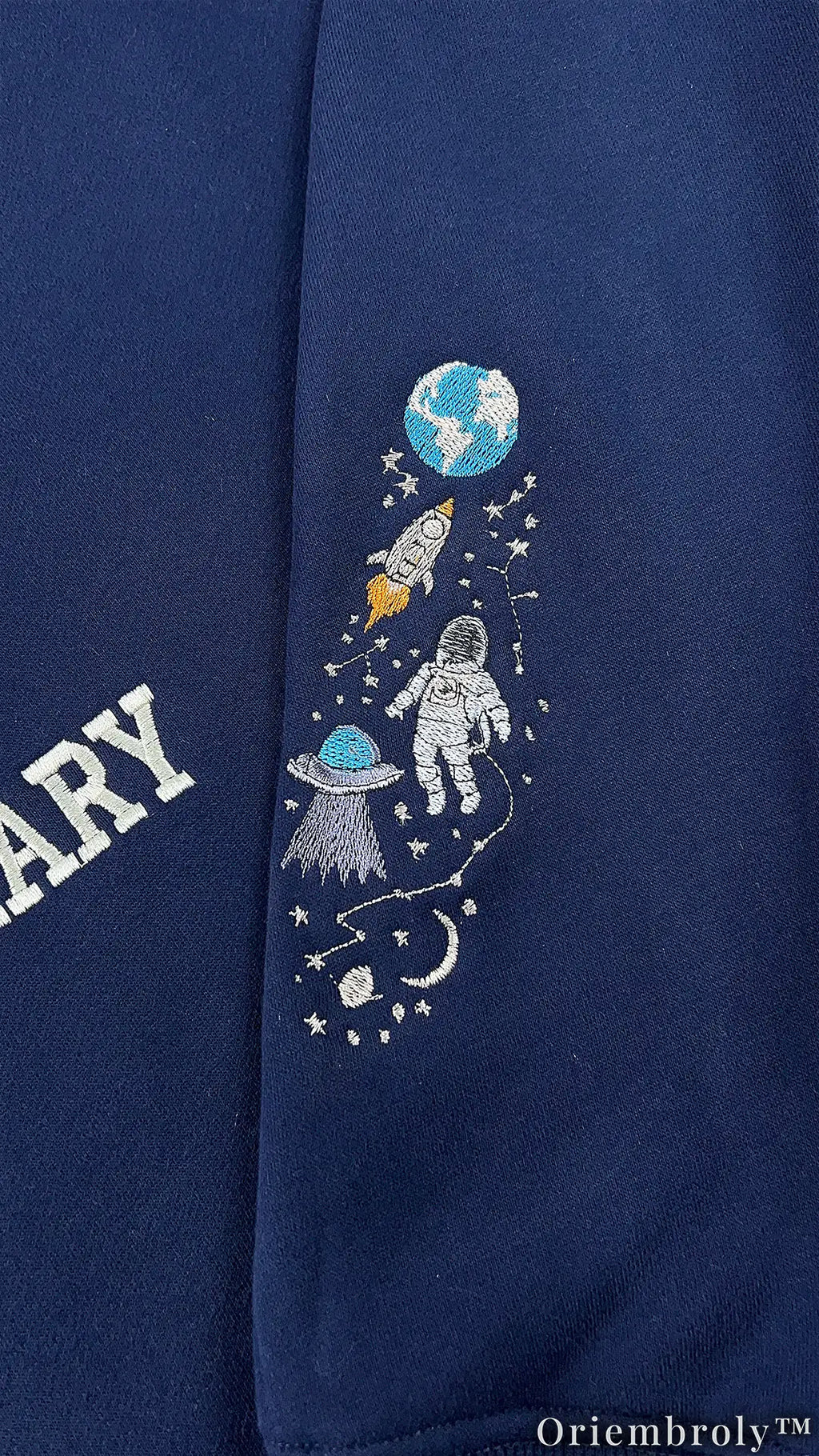 Embroidered Project Hail Mary Crewneck | Sci-Fi Reader Gift Fleece Sweatshirt