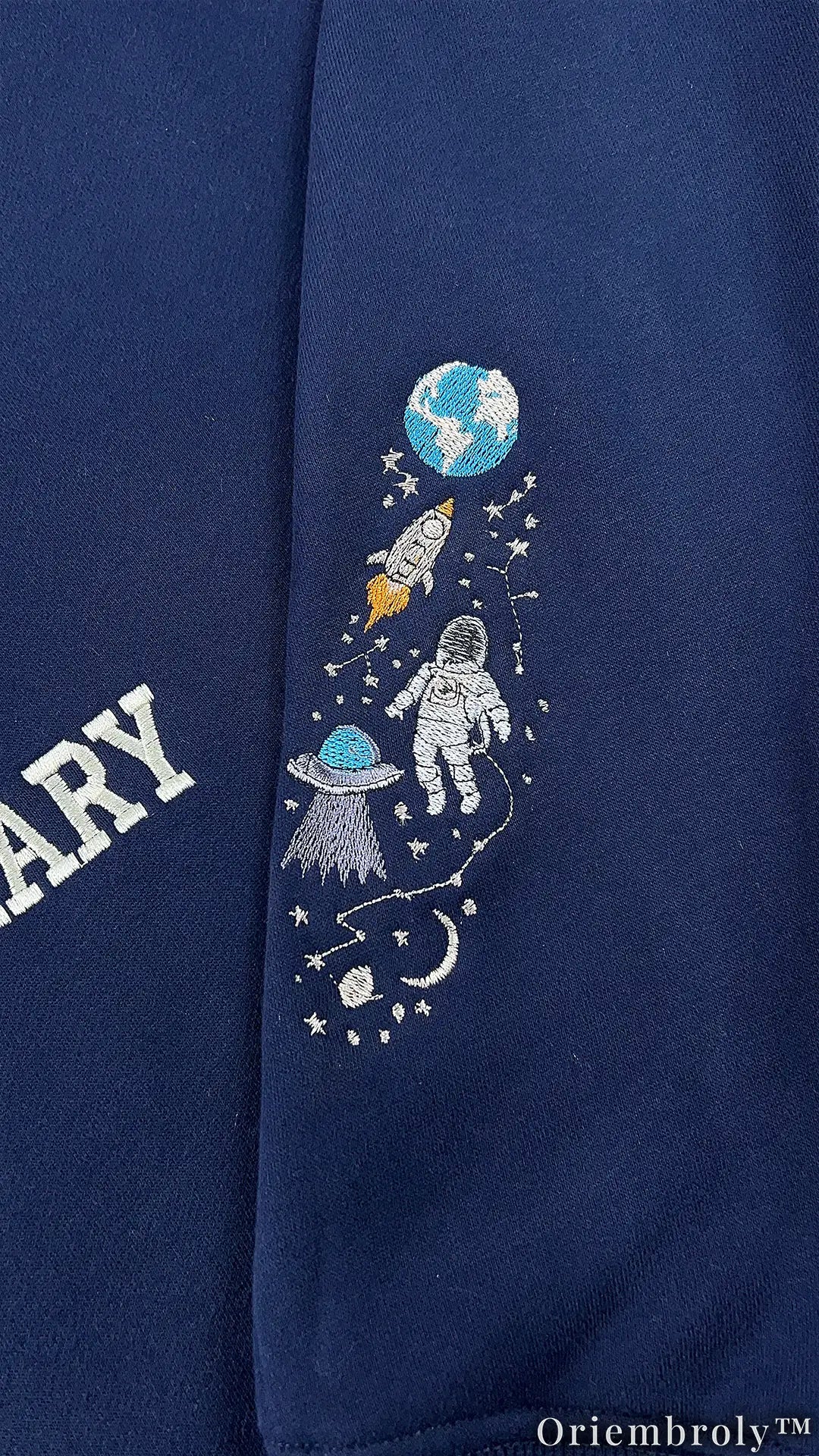 Embroidered Project Hail Mary Crewneck | Sci-Fi Reader Gift Fleece Sweatshirt