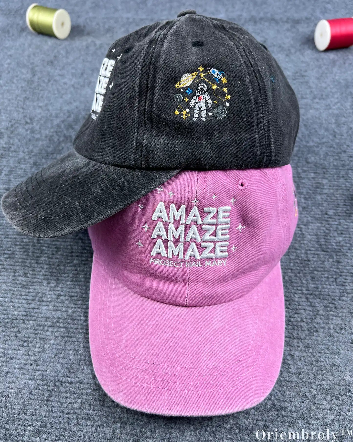 Amaze Amaze Amaze Embroidered Vintage Washed Dad Hat – Sci-Fi Inspired Minimal Statement Cap