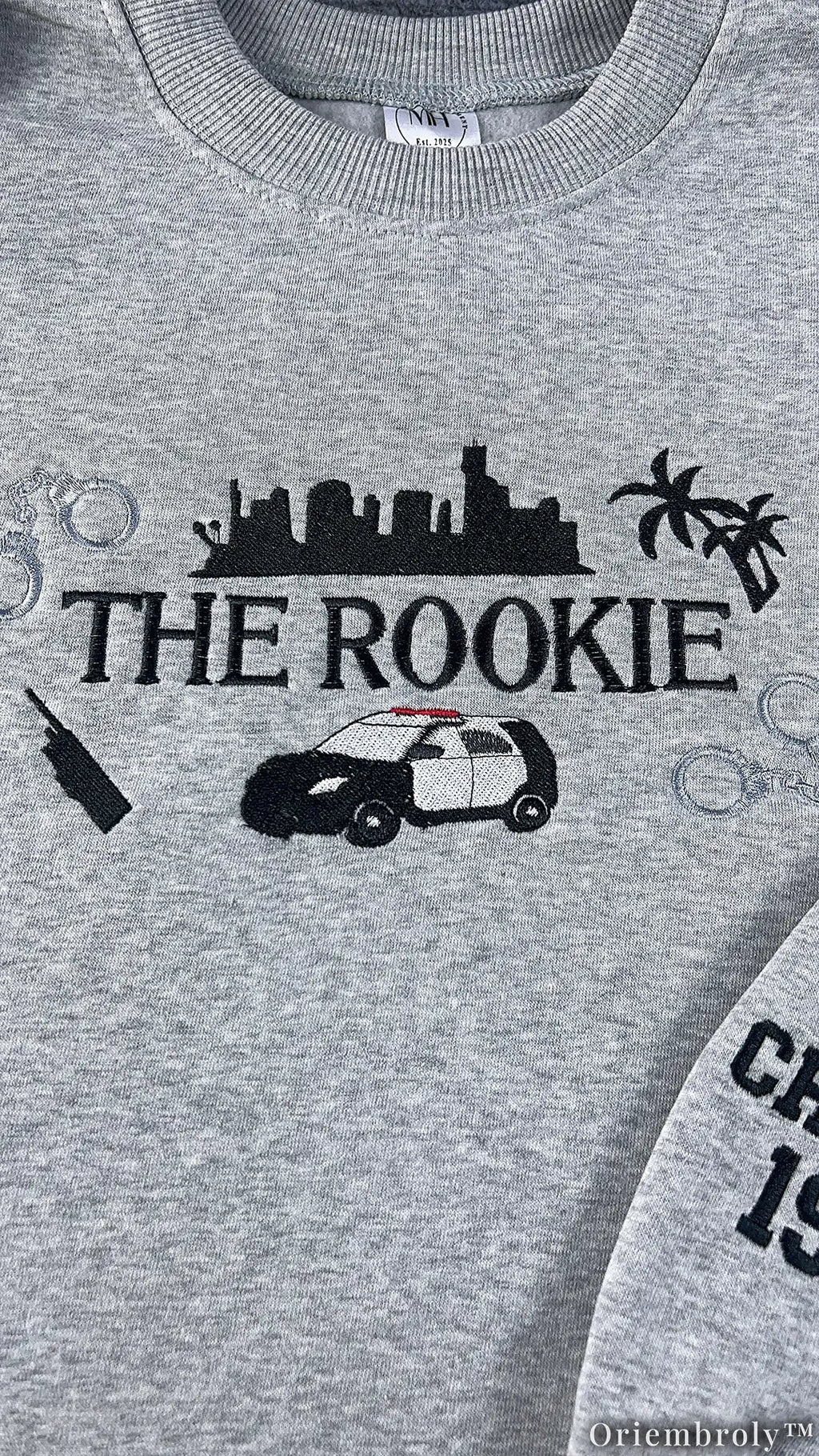 The Cop Show Inspired Embroidered Sweatshirt