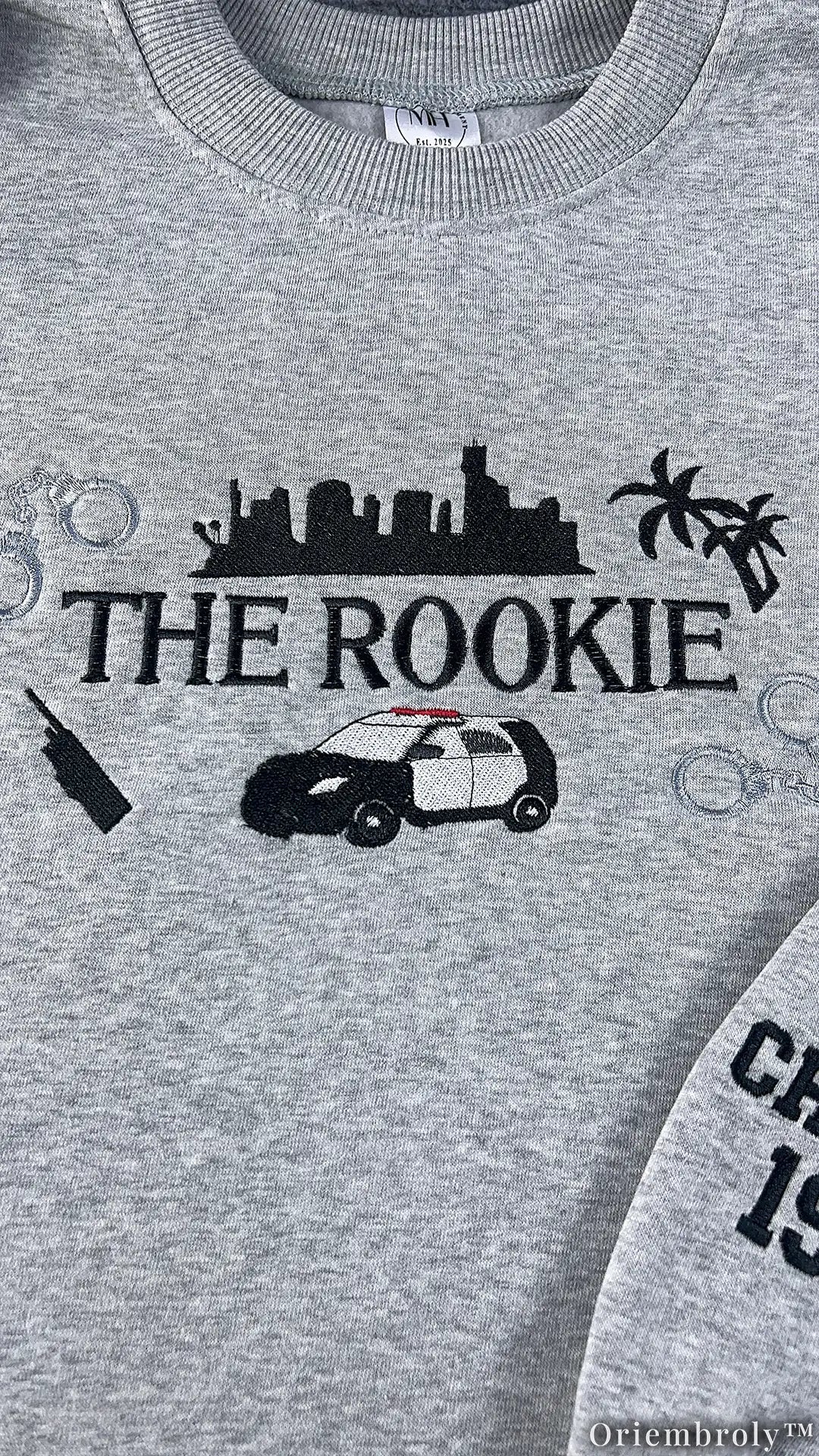The Cop Show Inspired Embroidered Sweatshirt