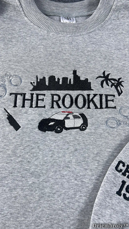 The Cop Show Inspired Embroidered Sweatshirt