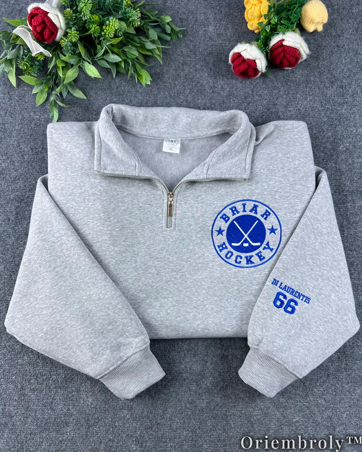Briar University Varsity Embroidered Sweatshirt