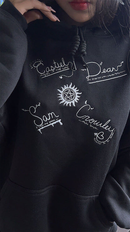 Embroidered Supernatural Sweatshirt