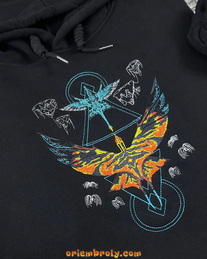 Ran and Shaw Dragon Embroidered Sweatshirt
