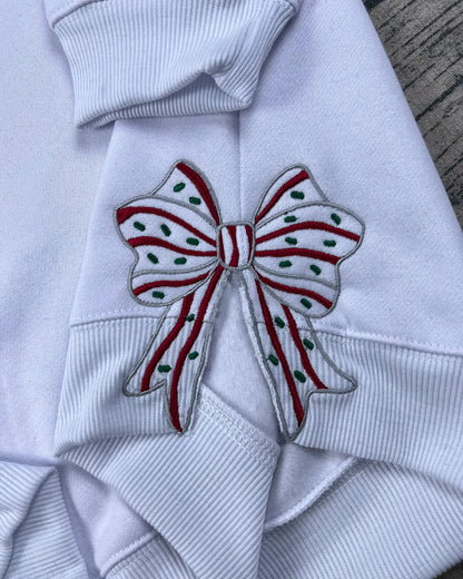 Merry Christmas Side Bow Sweatshirt