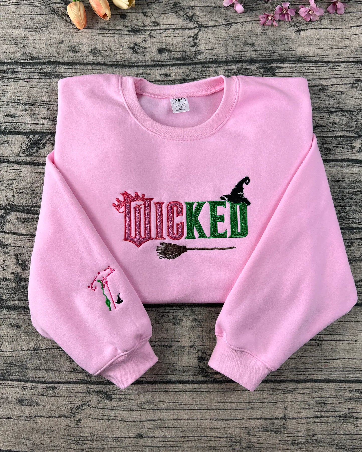 Wicked Custom Sleeve Embroidered Sweatshirt