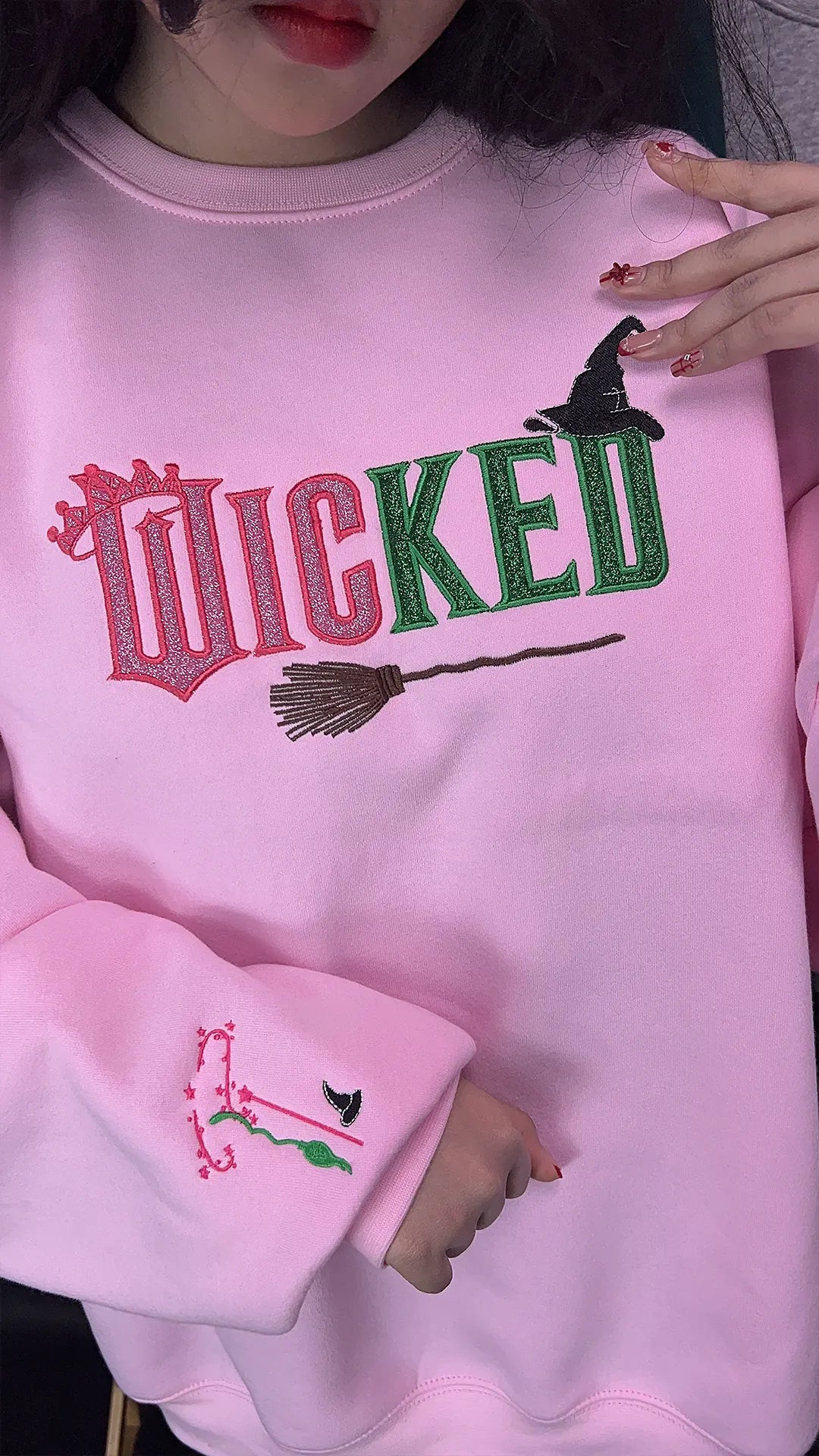 Wicked Custom Sleeve Embroidered Sweatshirt