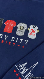 City Series Oversized Sweater - Numbered Athlete Embroidery
