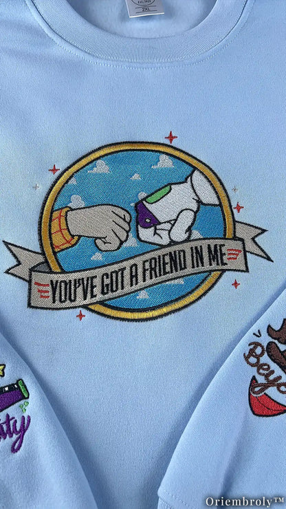 Friendship To Infinity Crewneck - Cowboy Space Ranger Patch