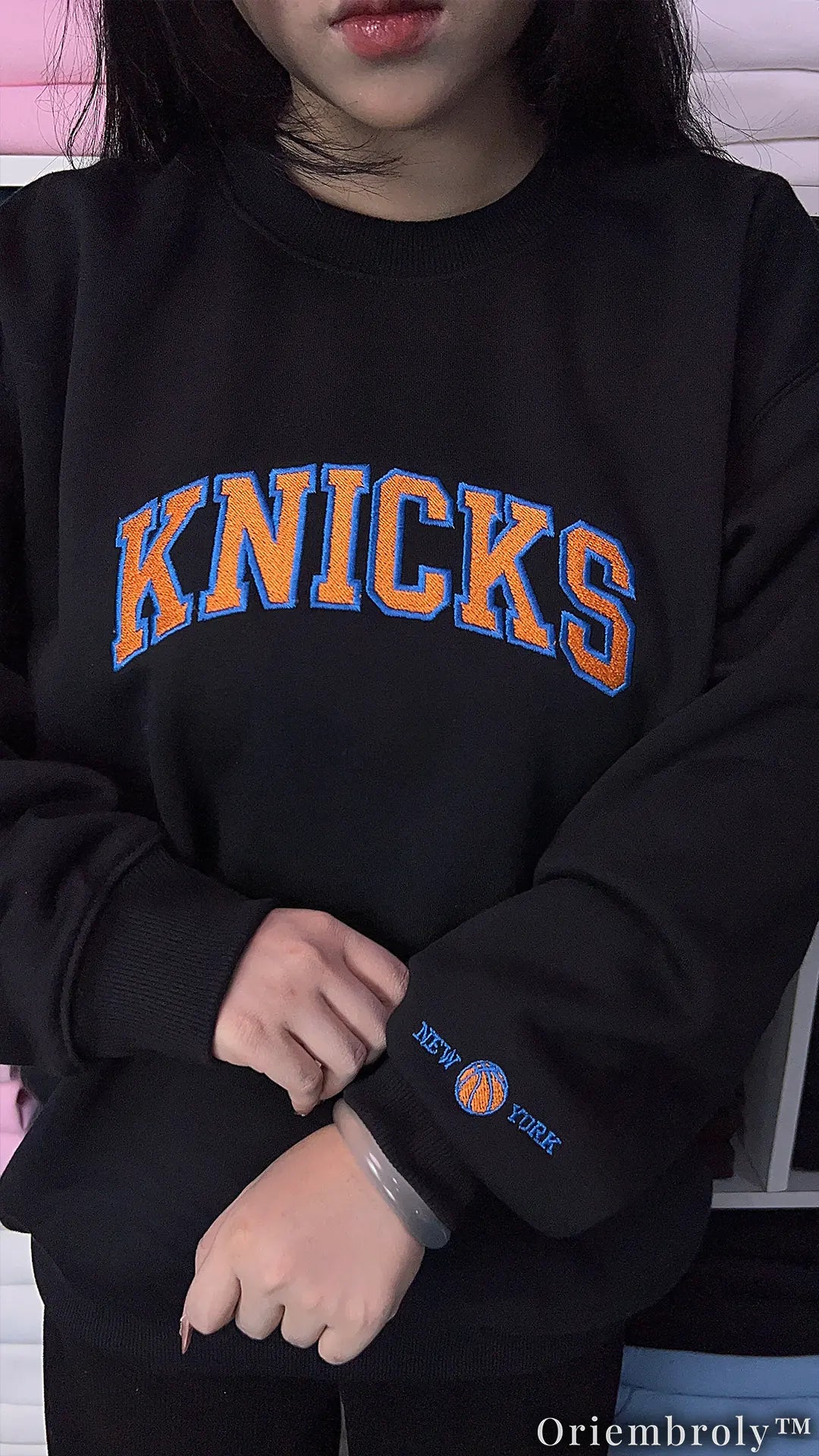 New York Basketball Hoodie | Embroidered Fleece Varsity Hoodie