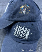 Amaze Amaze Amaze Embroidered Vintage Washed Dad Hat – Sci-Fi Inspired Minimal Statement Cap