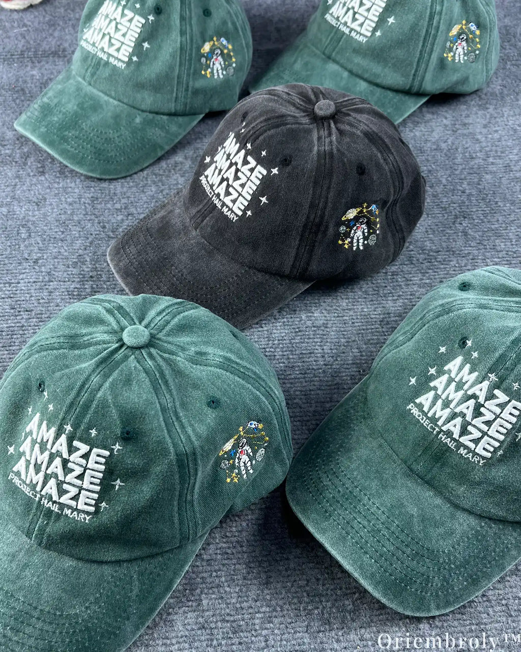 Amaze Amaze Amaze Embroidered Vintage Washed Dad Hat – Sci-Fi Inspired Minimal Statement Cap