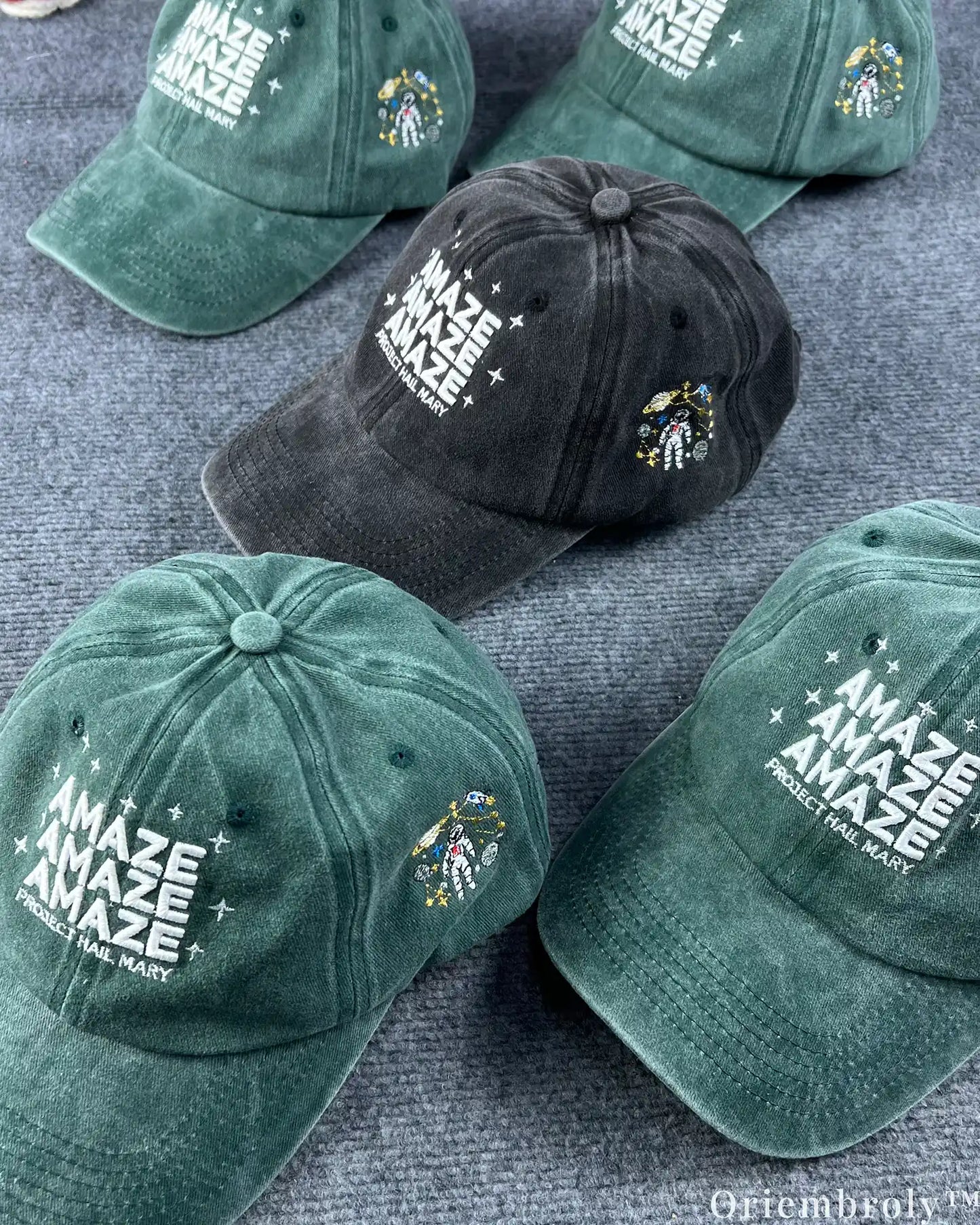 Amaze Amaze Amaze Embroidered Vintage Washed Dad Hat – Sci-Fi Inspired Minimal Statement Cap