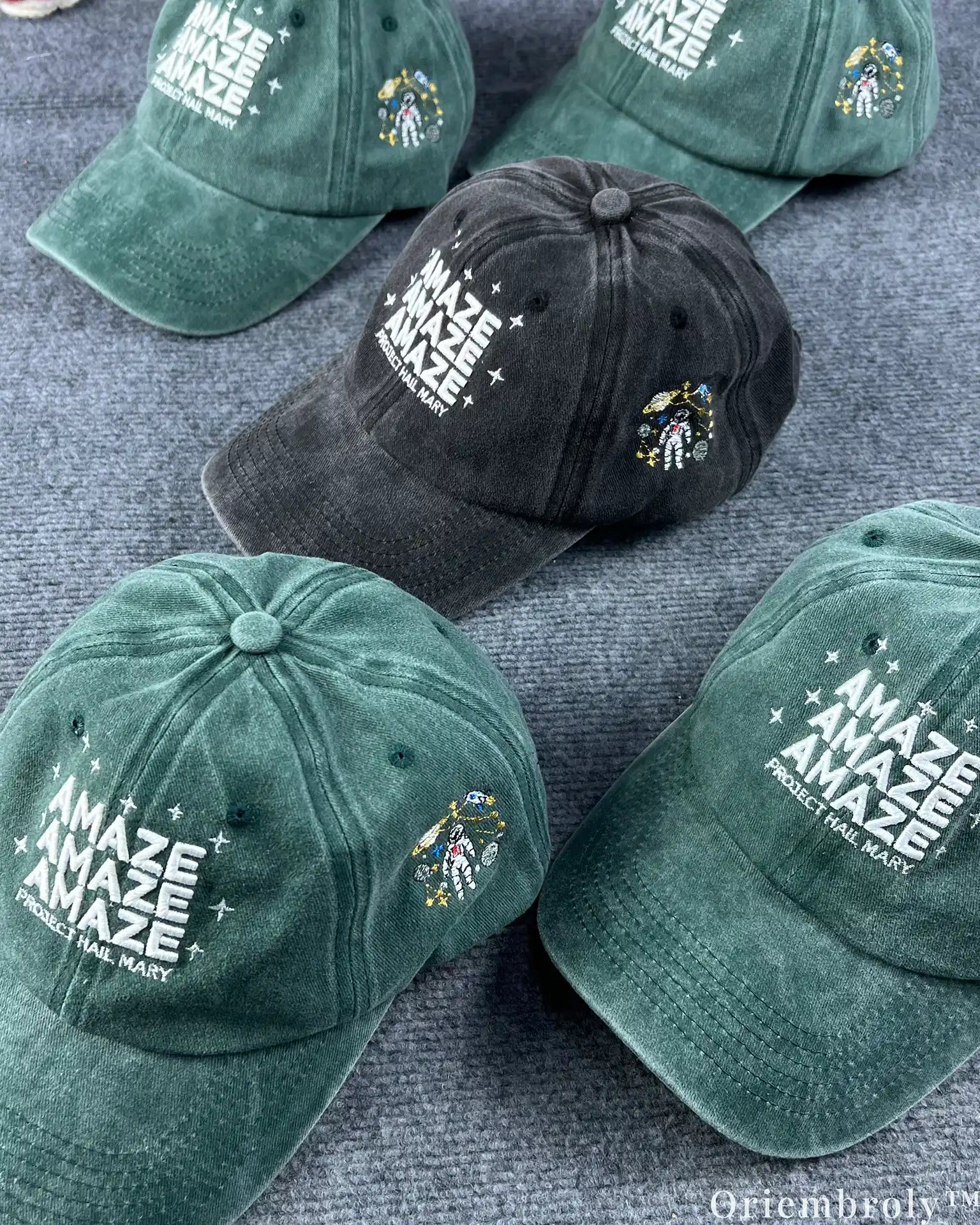 Amaze Amaze Amaze Embroidered Vintage Washed Dad Hat – Sci-Fi Inspired Minimal Statement Cap