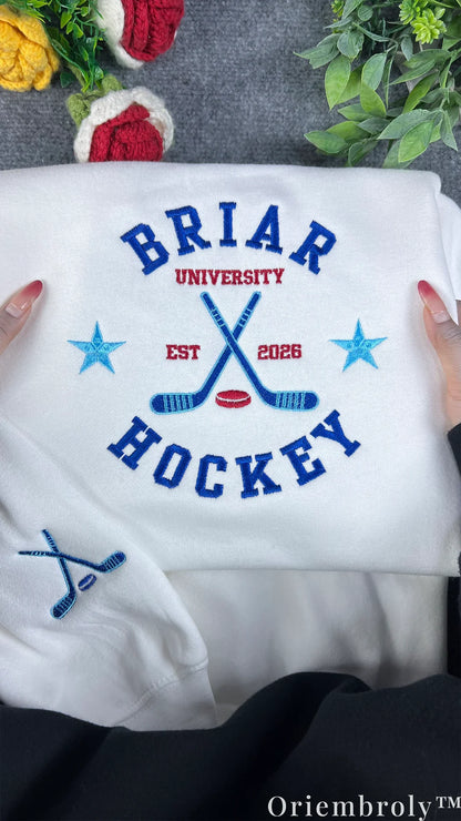 Briar Hockey Romance Embroidered Sweatshirt