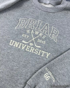 Briar University Embroidered Sweatshirt – Off Campus Hockey Romance Crewneck