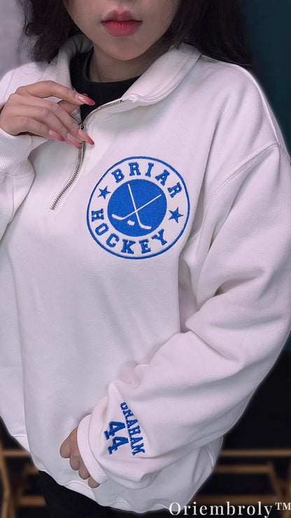 Briar University Varsity Embroidered Sweatshirt