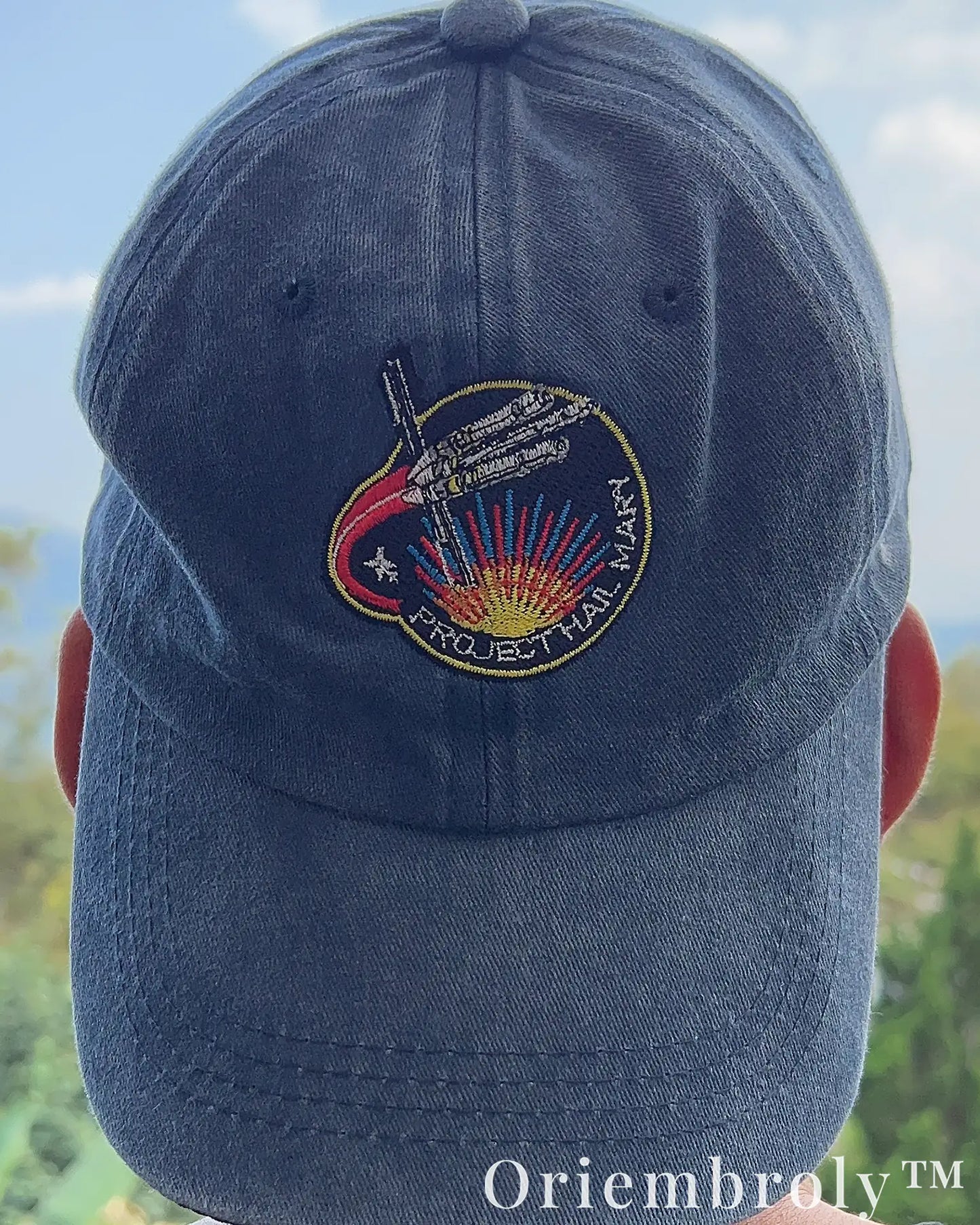 Hail Mary Mission Inspired Embroidered Vintage Washed Dad Hat – Sci-Fi Minimal Statement Cap