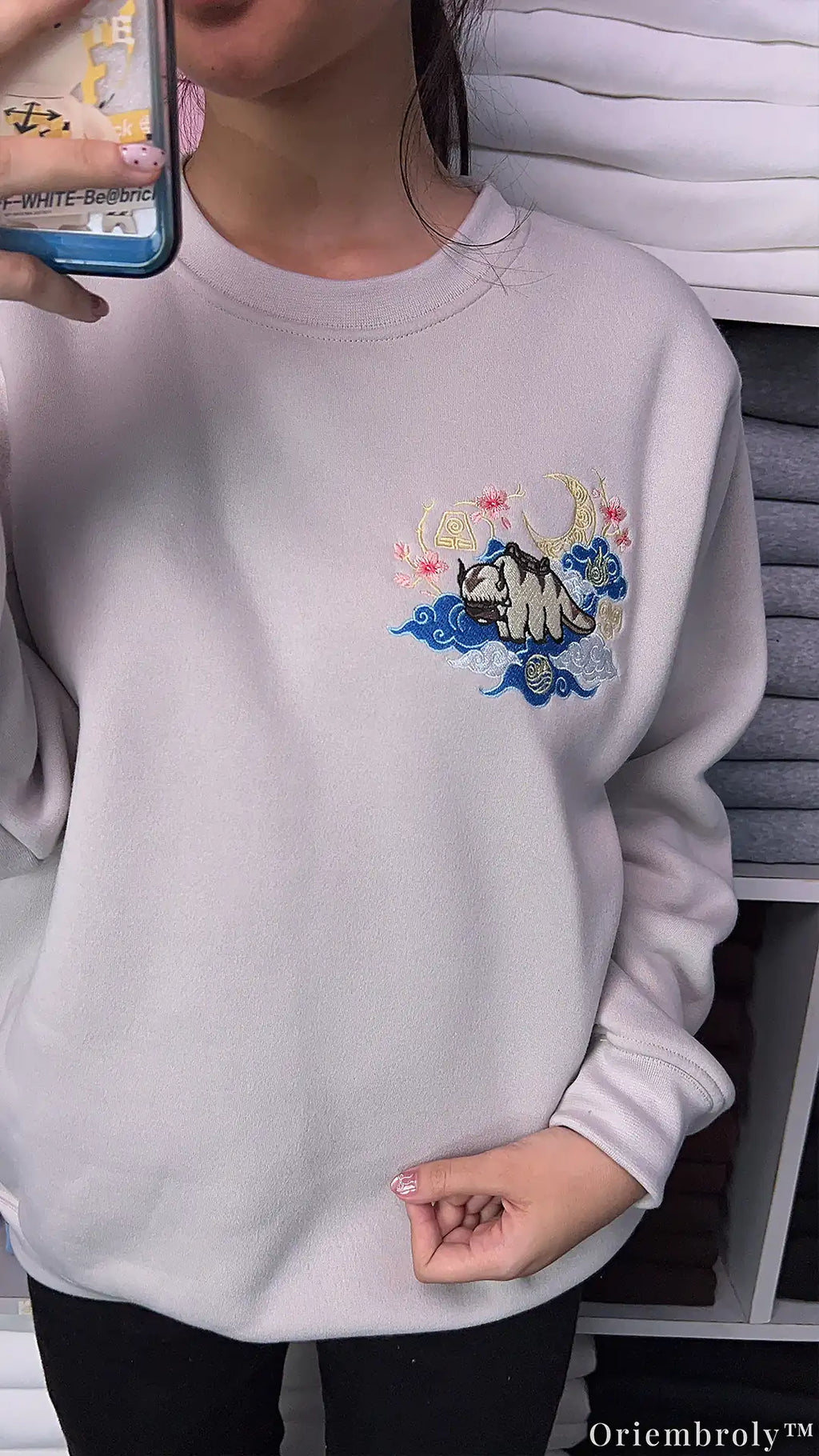 Bookish Avatar Spirit Sweater - Appa Eastern Art Embroidery