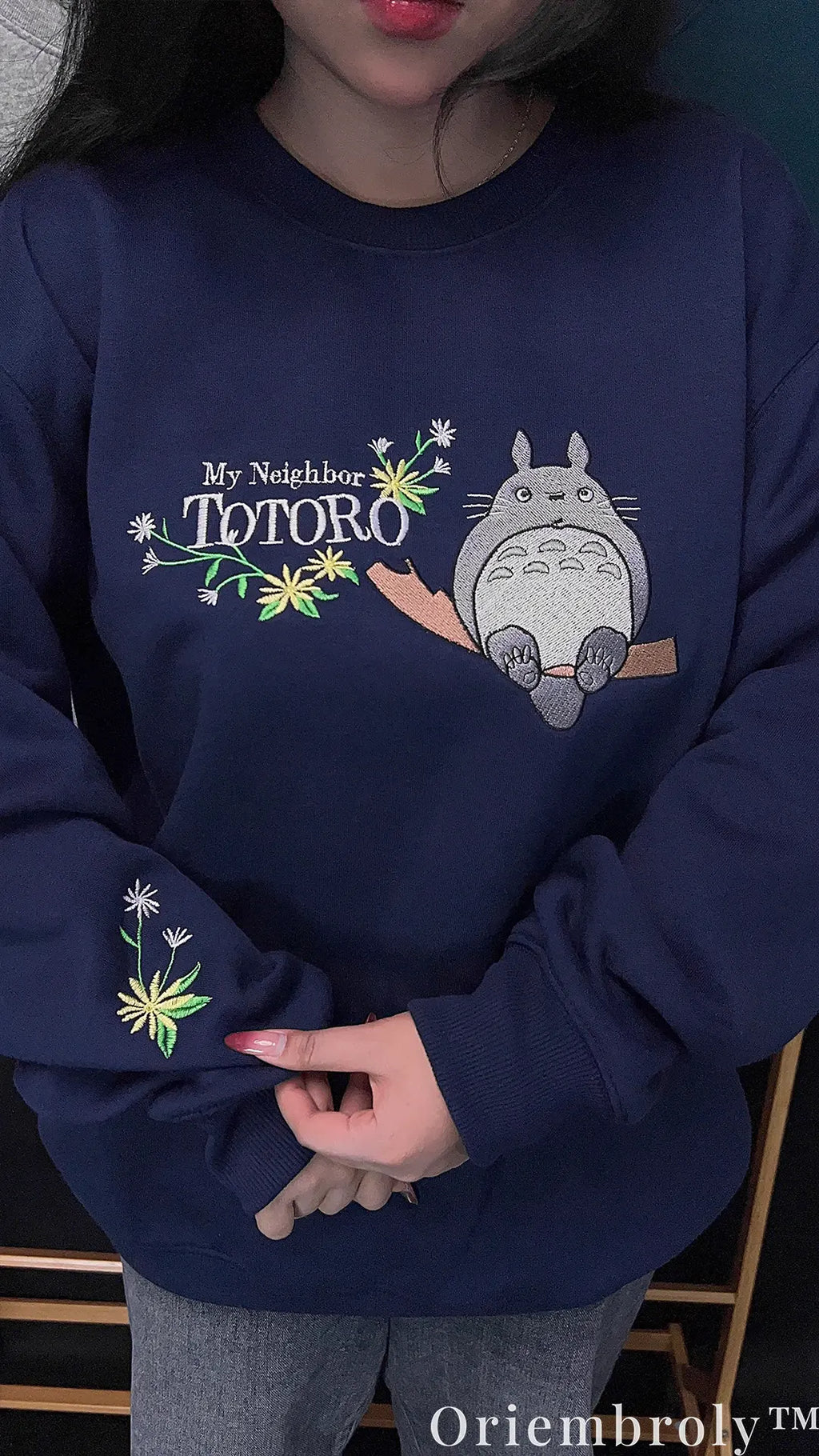 My Neighbor Totoro Embroidered Sweatshirt