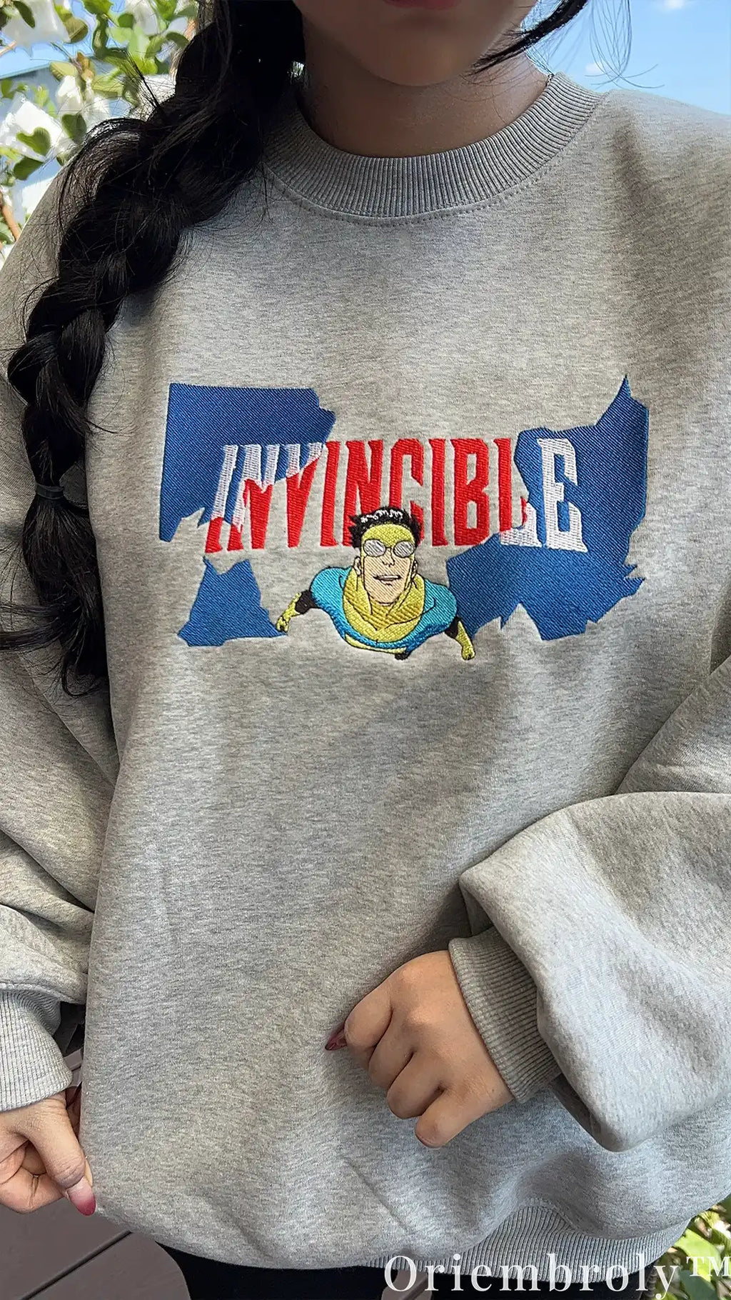 Minimal Hero Embroidered Sweatshirt