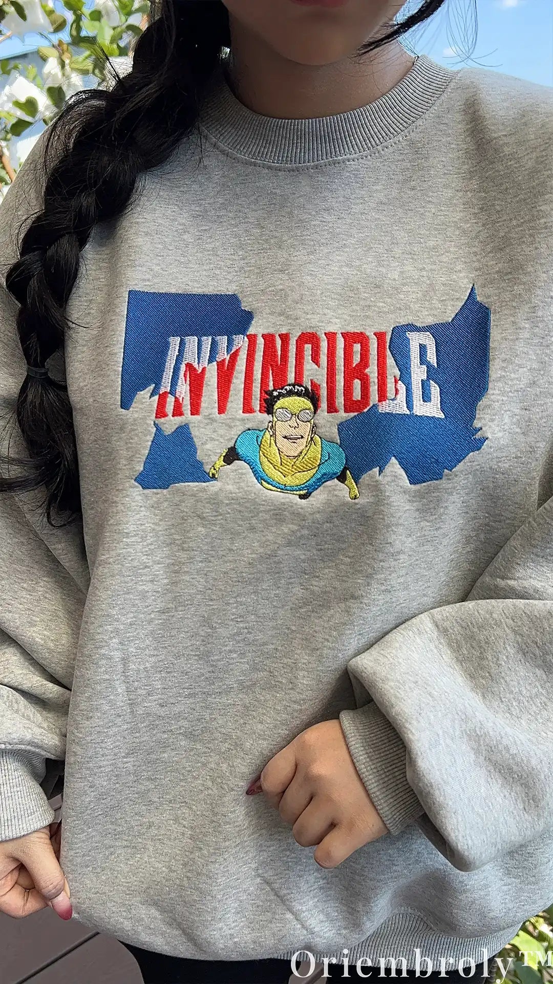 Minimal Hero Embroidered Sweatshirt