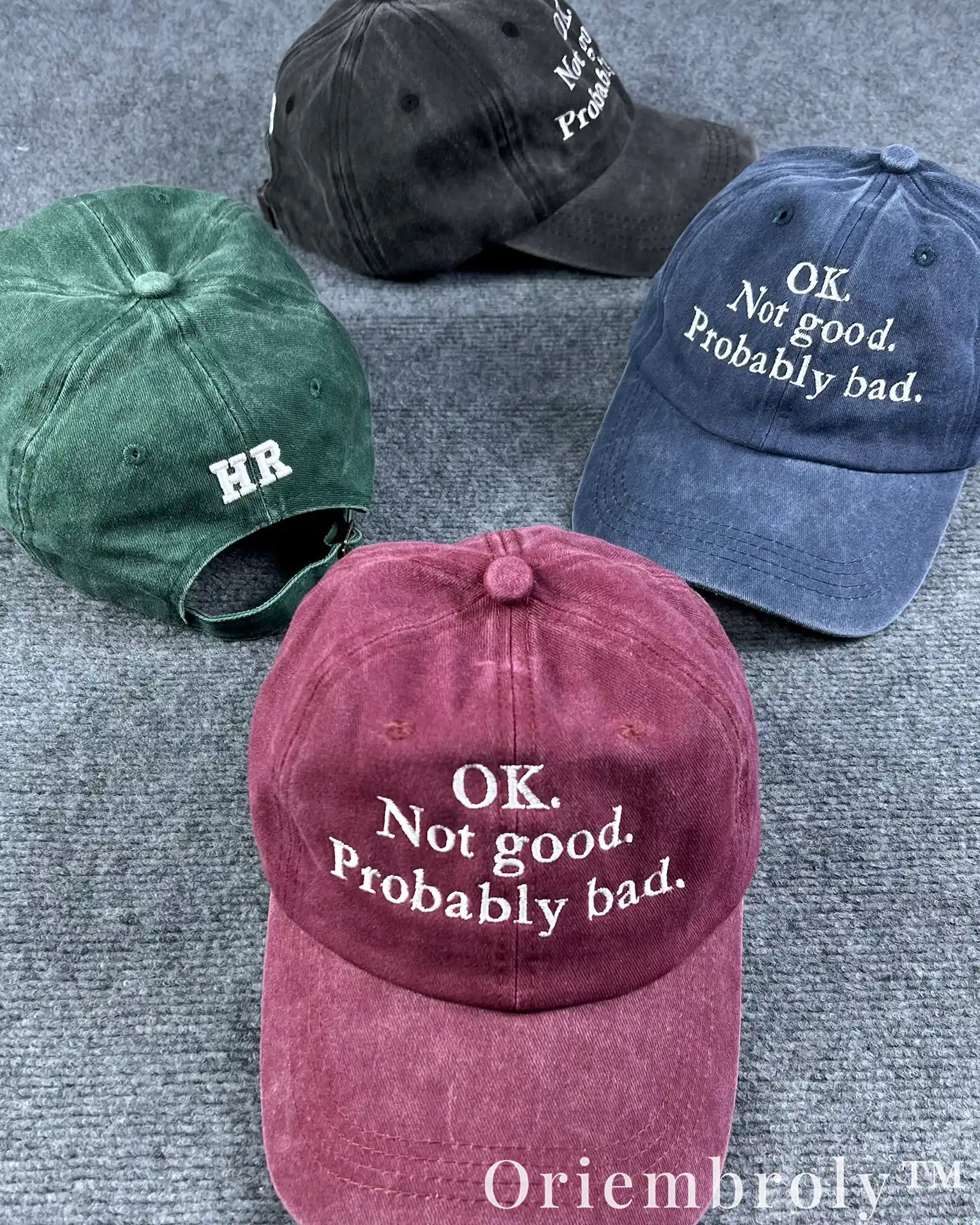 Sarcastic Reality Check Embroidered Vintage Washed Dad Hat – Dark Humor Minimal Statement Cap
