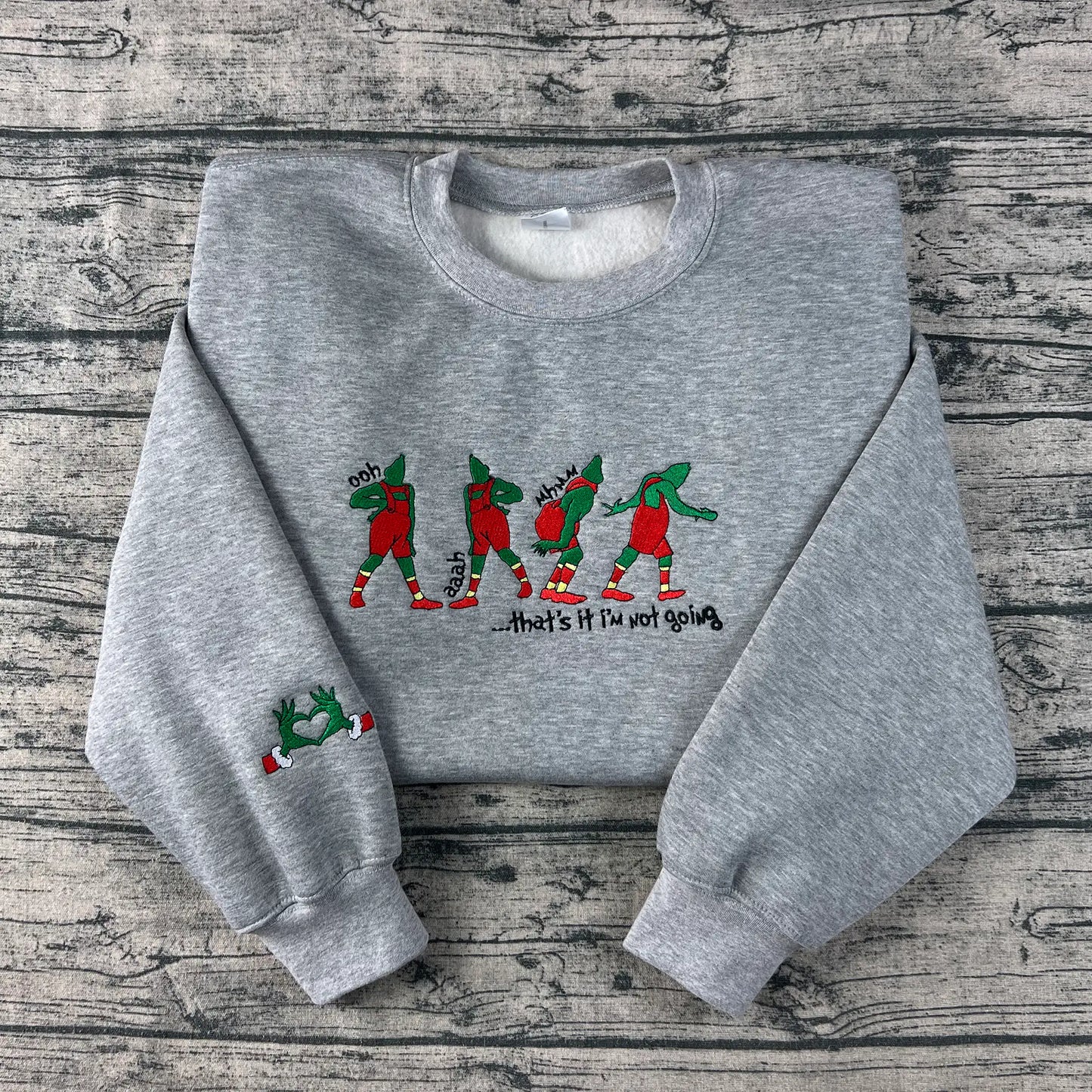 Grinch Thats It Im Not Going Embroidery