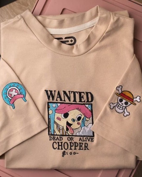 Ch.op.p.er Anime Embroidered Shirts, Embroidered Sweater