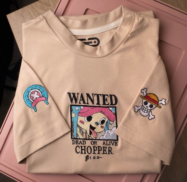 Ch.op.p.er Anime Embroidered Shirts, Embroidered Sweater