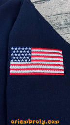 Diamond Monogram Embroidered Quarter Zip Pullover