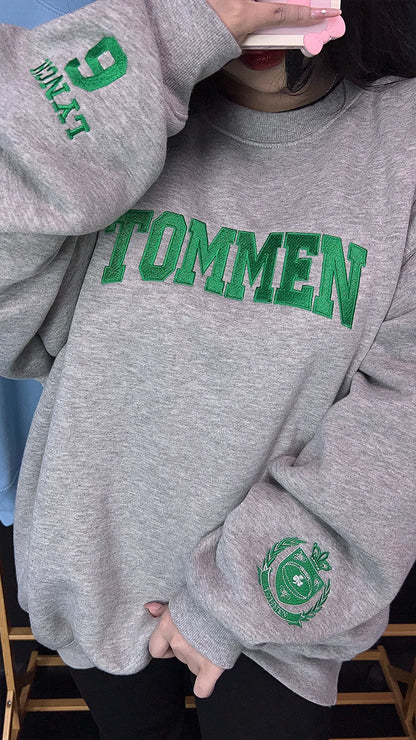 Boys Of Tommen Brown Embroidery Sweatshirt Crewneck Hoodie | Womenswear Bookish Bookworm Sweatshirt | Casual Book Lovers Hoodie