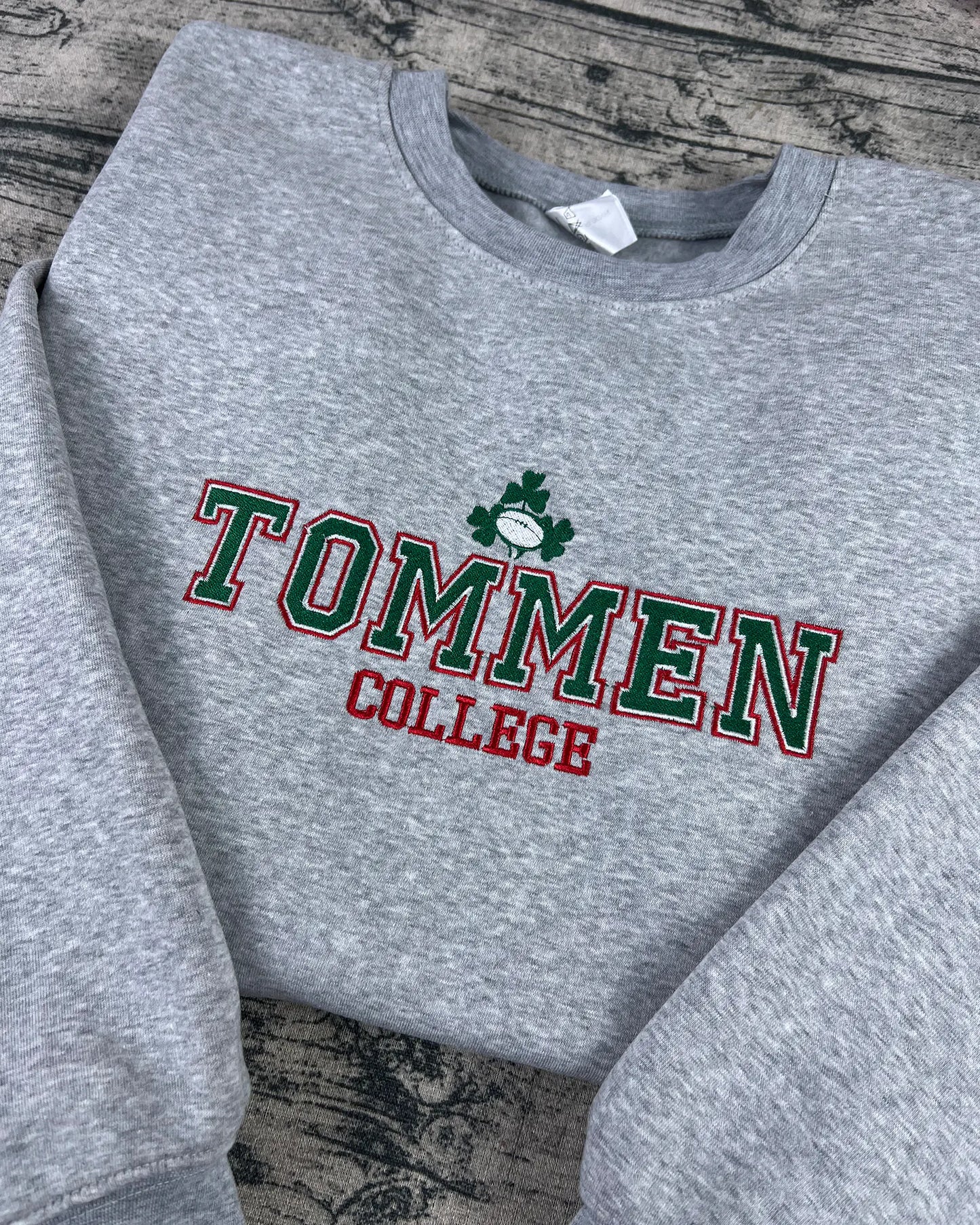 Tommen College Embroidered Sweatshirt