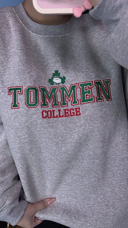 Tommen College Embroidered Sweatshirt