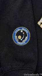 Project Hail Mary x Cowboy Bebop Embroidered Hoodie – Space Cowboy Anime Sweatshirt