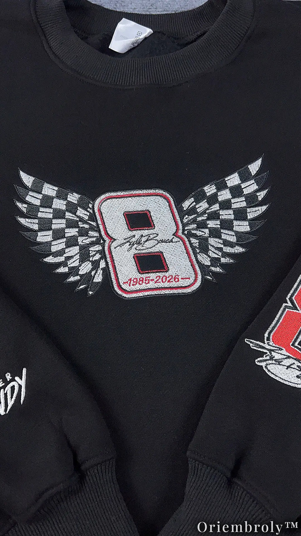 Rowdy 8 NASCAR Varsity Sweatshirt - Forever Racing Tribute