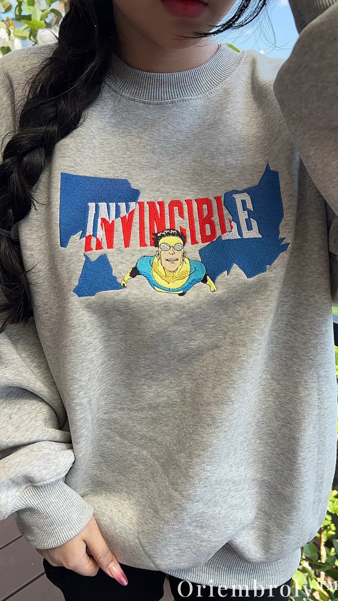Minimal Hero Embroidered Sweatshirt