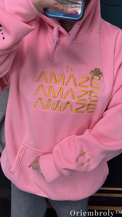 Project Hail Mary AMAZE Rocky Hoodie – Sci-Fi Embroidered Space Sweatshirt