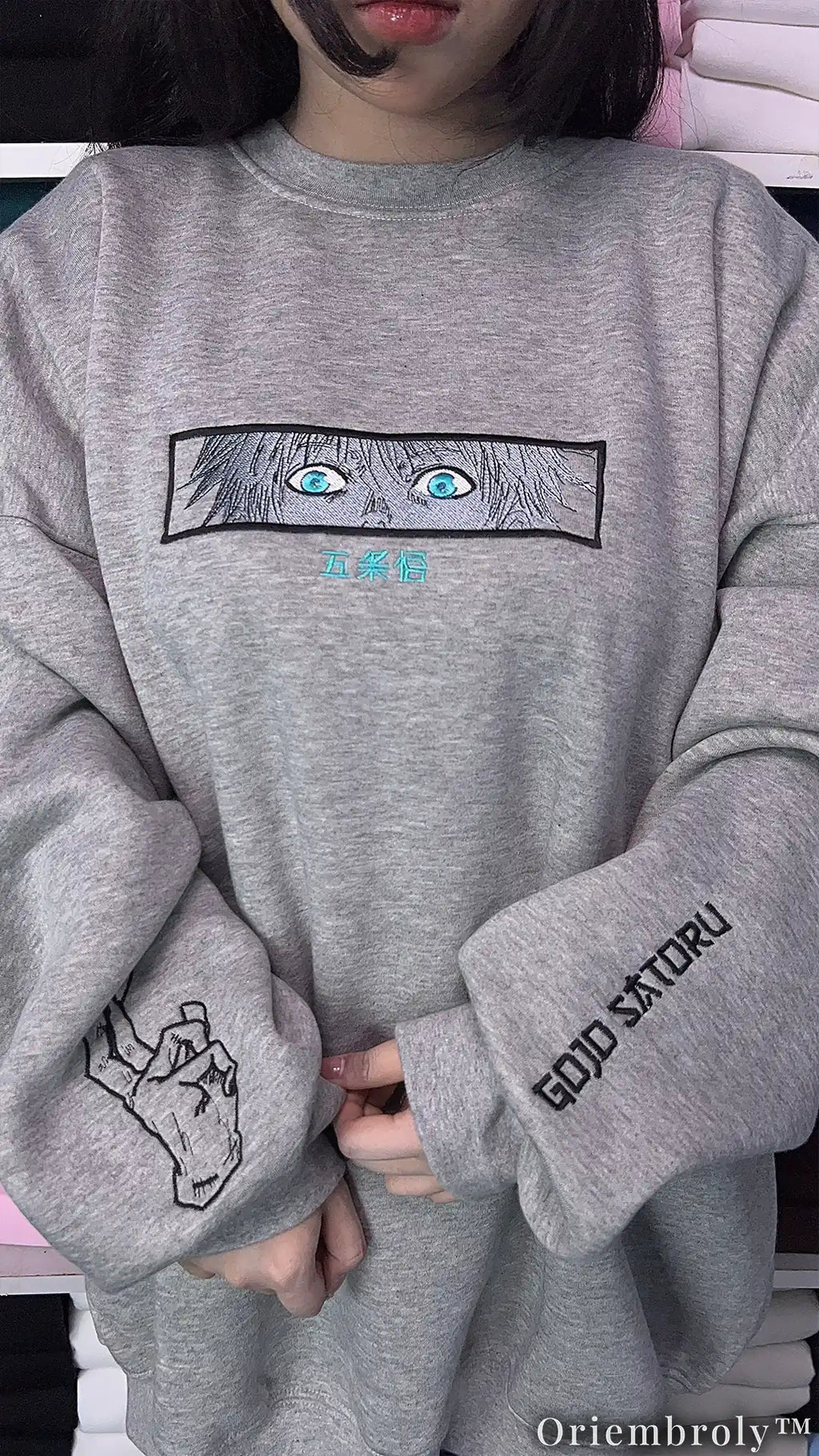 Mystic Sorcerer Embroidered Sweatshirt | Anime Inspired Fleece Crewneck