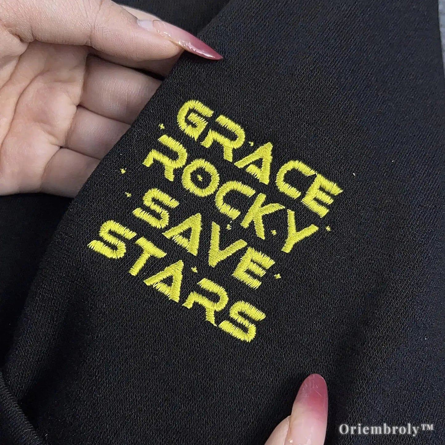 Project Hail Mary Embroidered Crewneck – Sci-Fi Book Lover Sweatshirt, Space Alien Gift