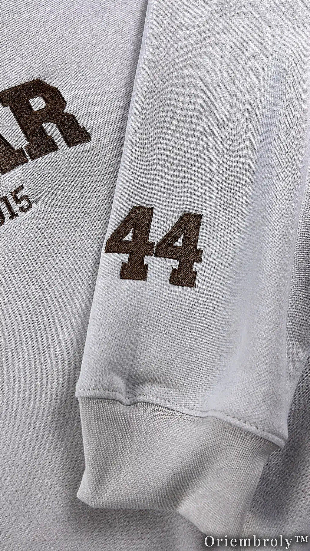 Embroidered Collegiate Varsity Sweatshirt | University Inspired Fleece Crewneck