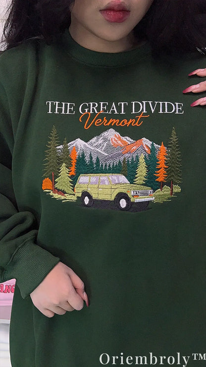The Great Divide Vermont Embroidered Sweatshirt