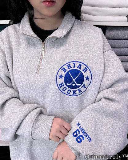 Briar University Varsity Embroidered Sweatshirt
