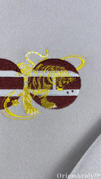 BTS Suga Agust D Daechwita Embroidered Hoodie – Kpop Streetwear Grey Sweatshirt