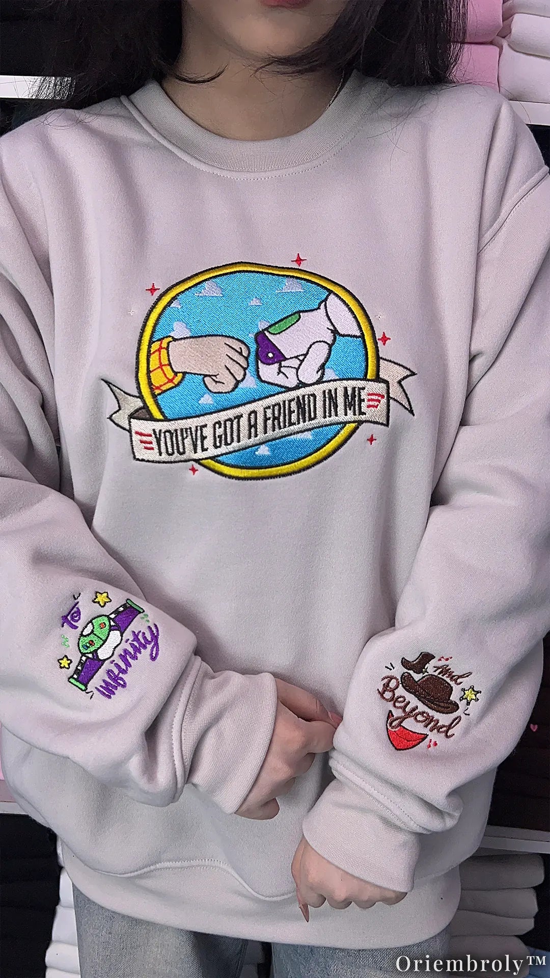 Friendship To Infinity Crewneck - Cowboy Space Ranger Patch