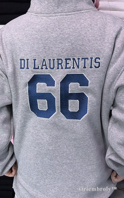 Briar University Hawks Quarter Zip Sweatshirt – Di Laurentis 66 Hockey Pullover